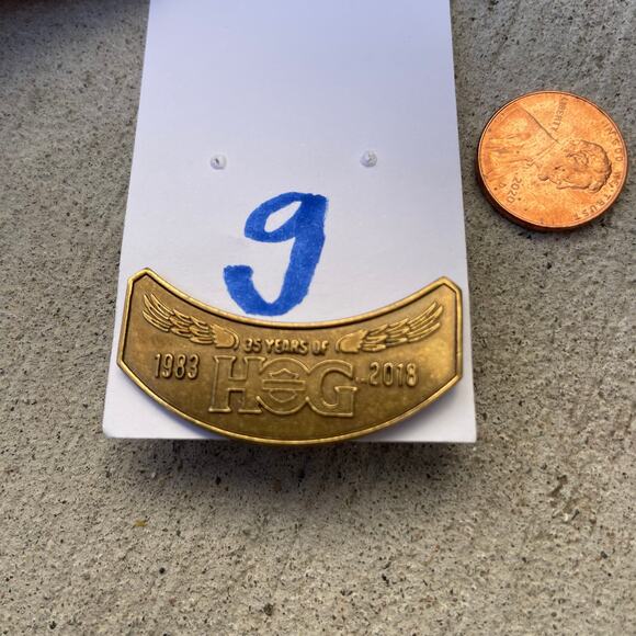 35 Year Anniversary Harley Davidson Hog Lapel Pin 2018 - Picture 7 of 10